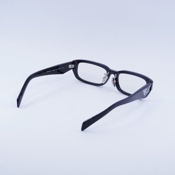 Prada PRB06SF 16K08N Sunglasses Black Rectangle Frame, Clear Lenses - Picture 9 of 10